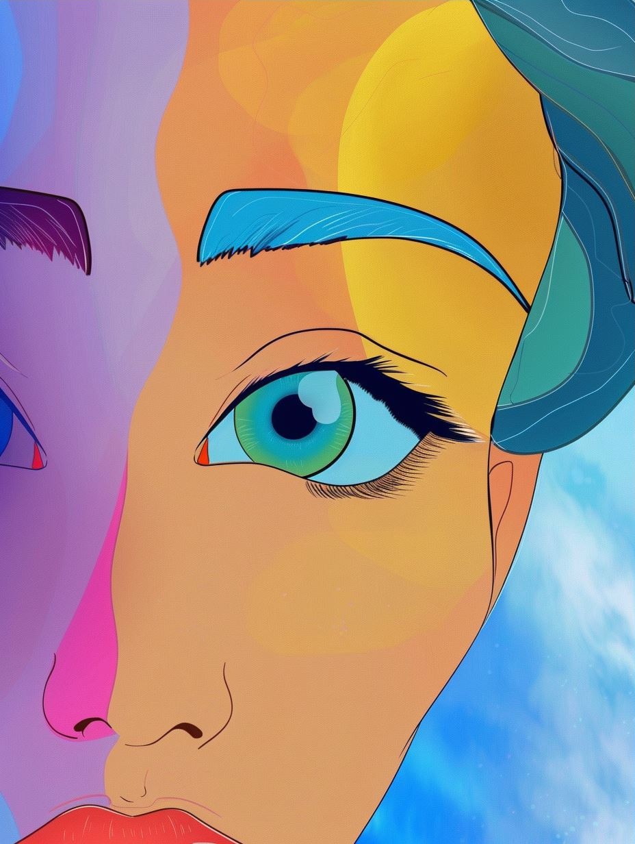 Sunlit Pastel Portrait - Image 3