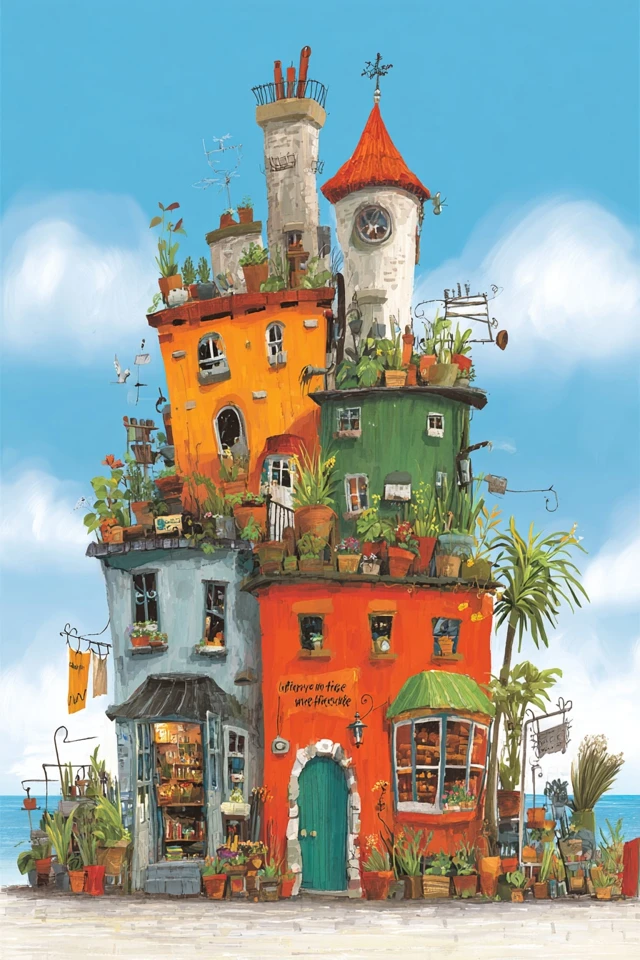 Whimsical Azure Gaze - Image 6
