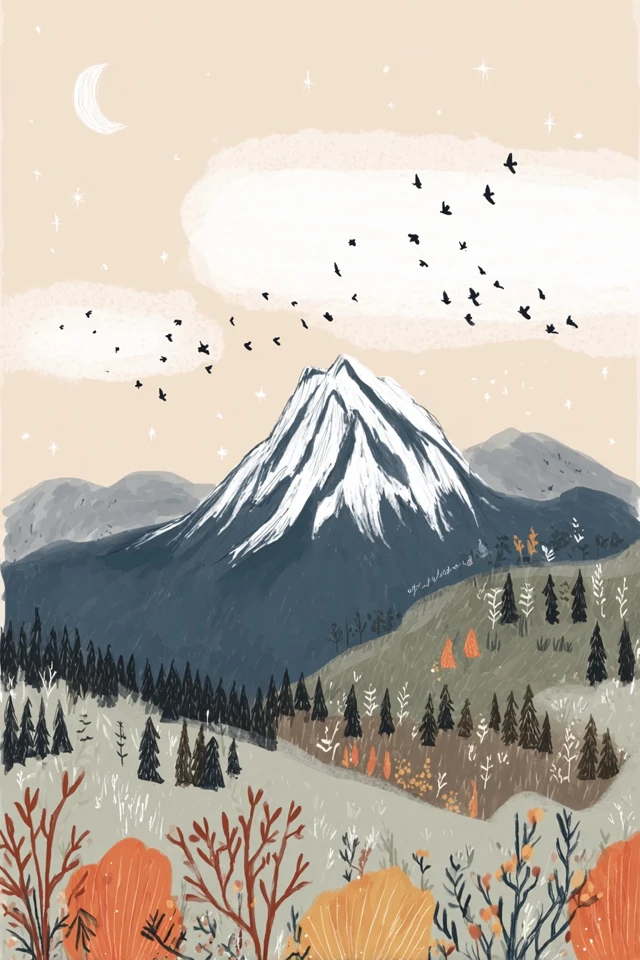 Cozy Earthy Tones Illustration Set - Image 2