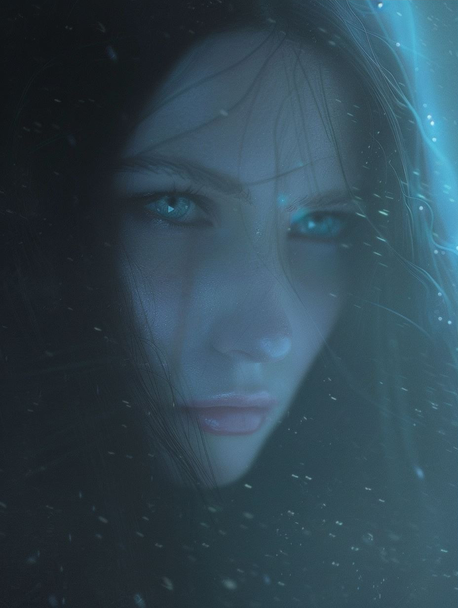 Ethereal Blue Nocturnal Portraits - Image 3
