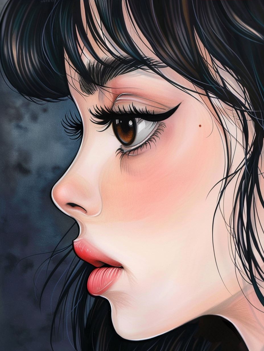 Ethereal Gazes: Digital Anime Portraits - Image 4
