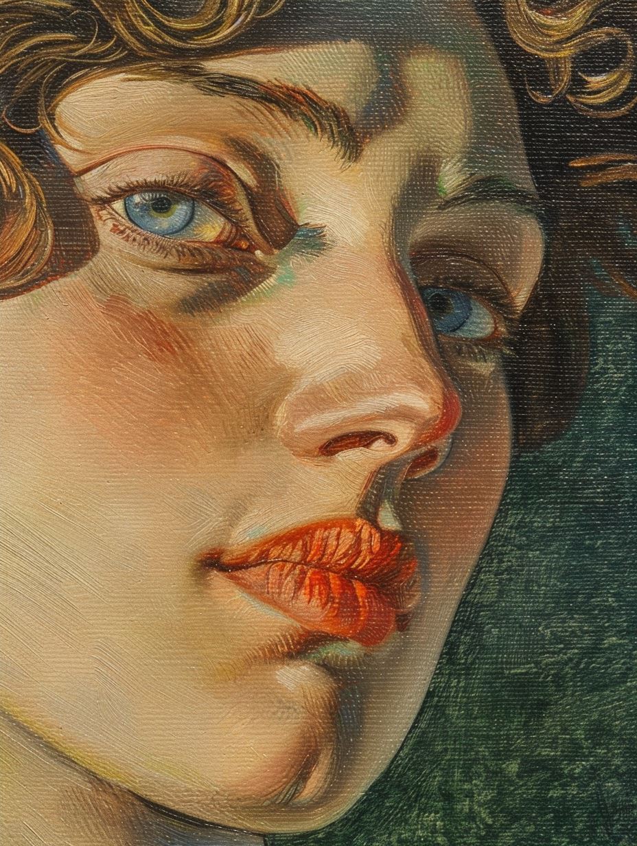 Impressionist Gaze in Golden Light - Image 4