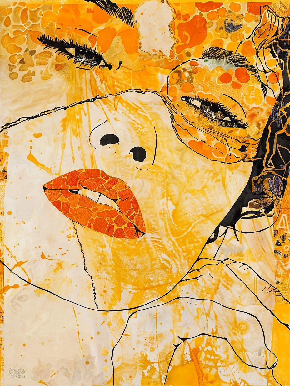Abstract Golden Ethereal Portraits - Image 1