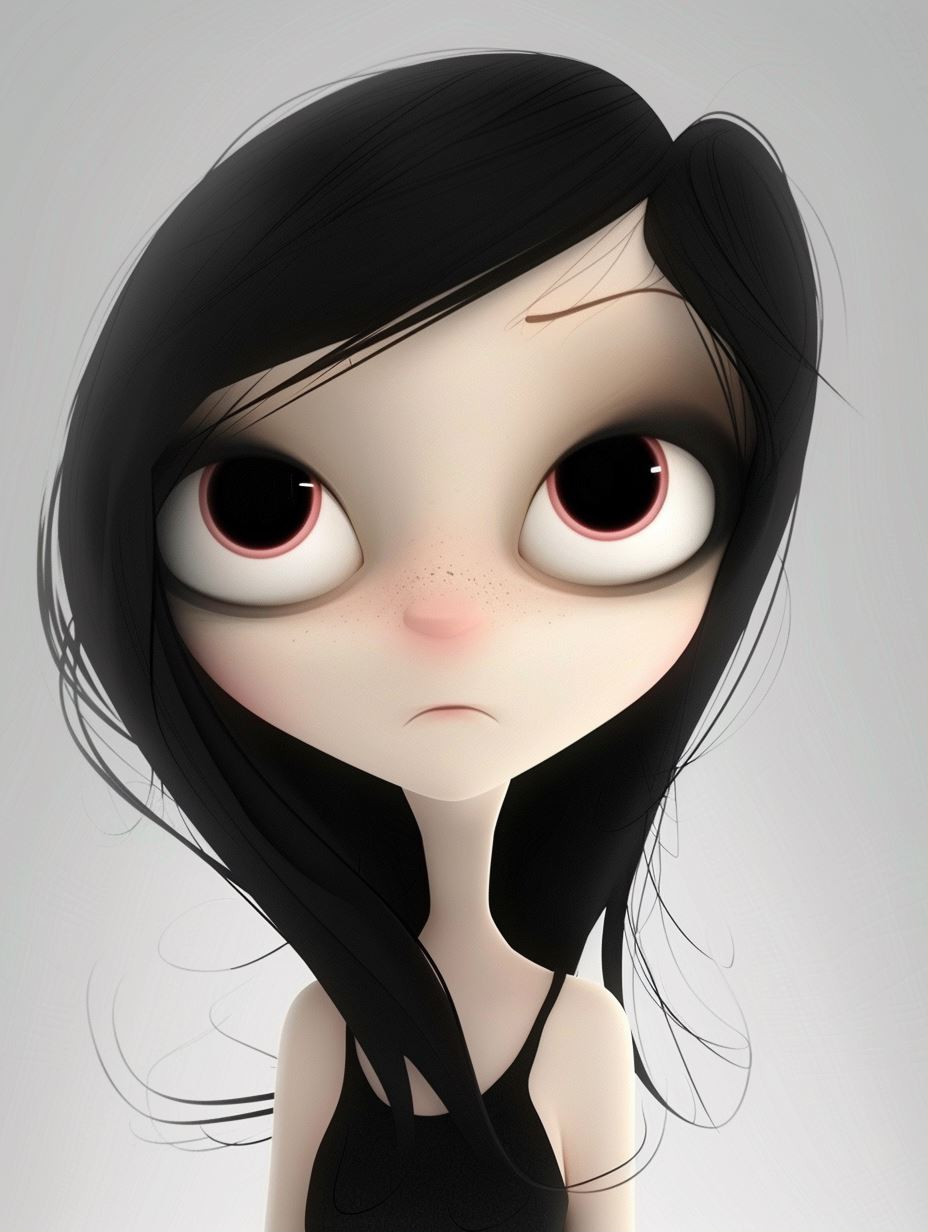 Whimsical Gazes: A Digital Art Study - Image 1