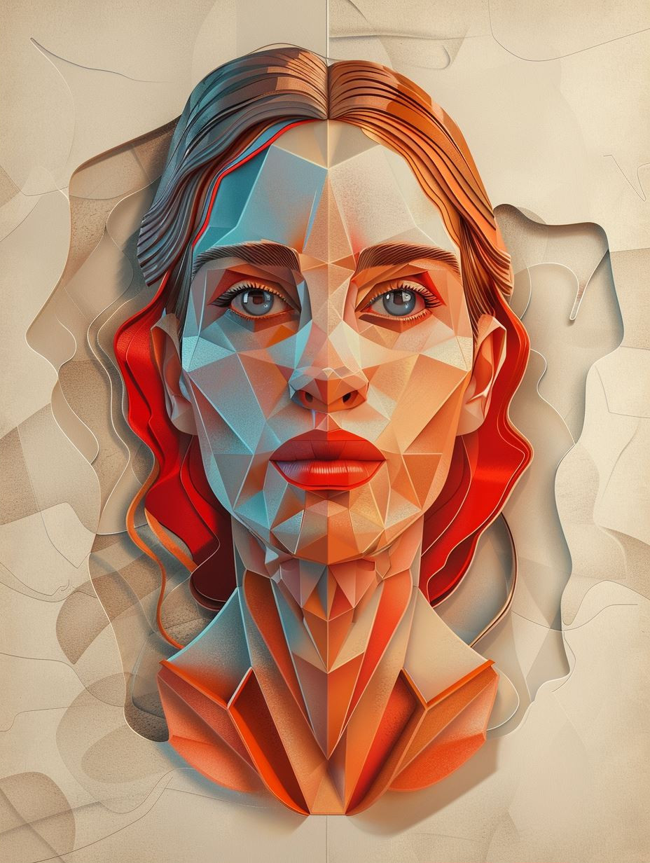Fragmented Portraits of Sculpted Emotion - Image 2