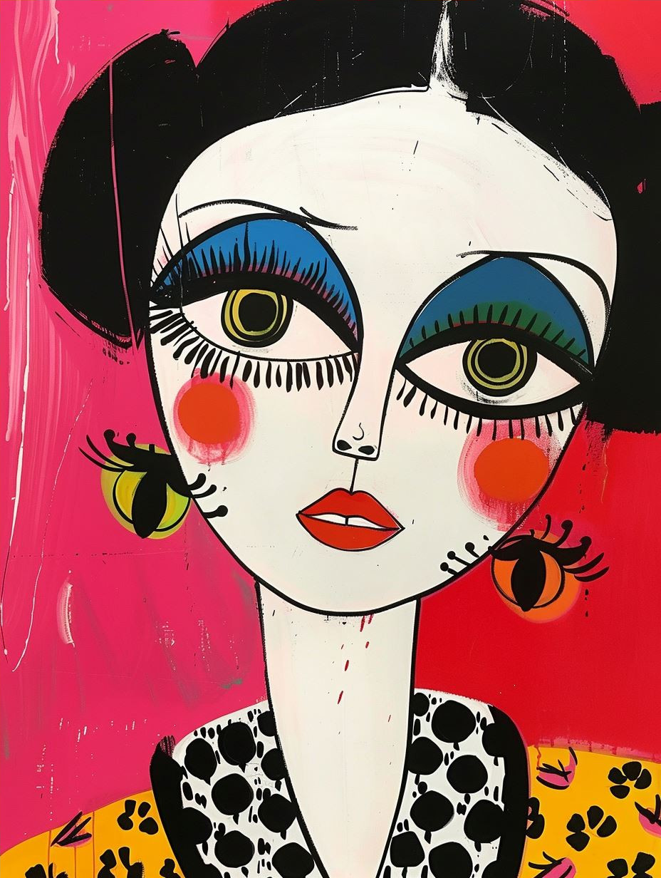 Whimsical Modernist Female Portraits - Image 4