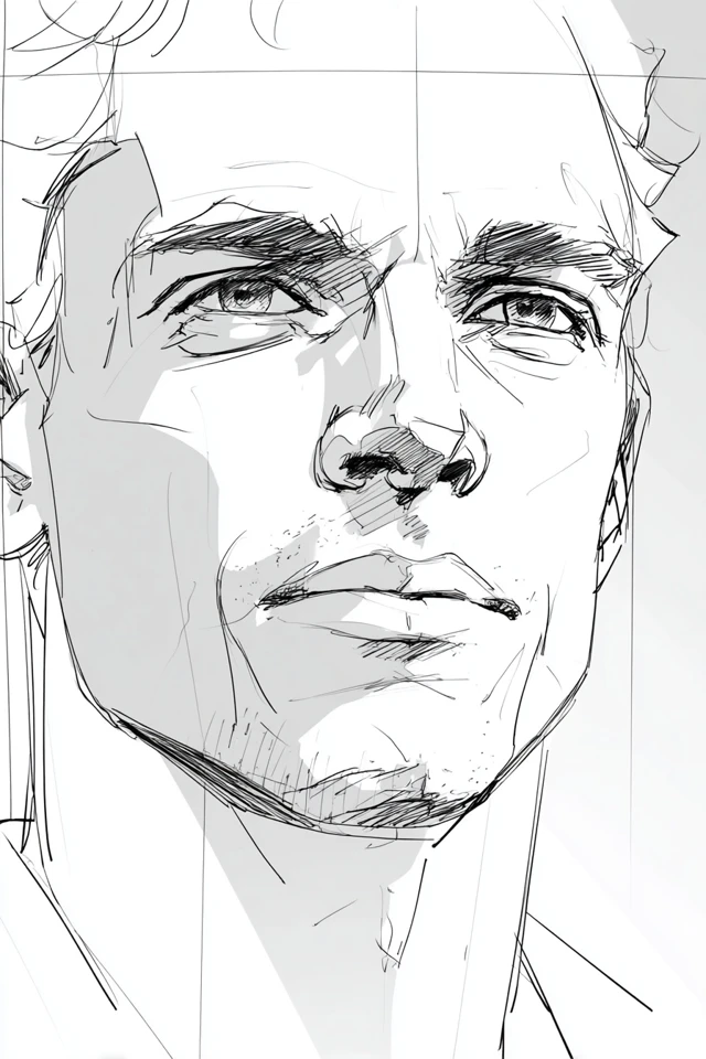 Rough Charcoal Study - Image 1