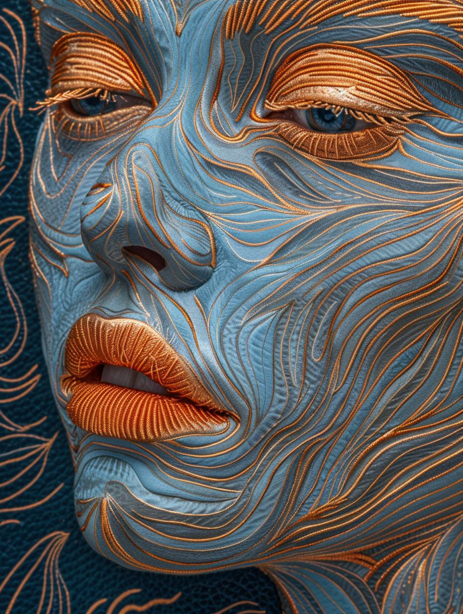Copper Veins on Azure Skin - Image 4