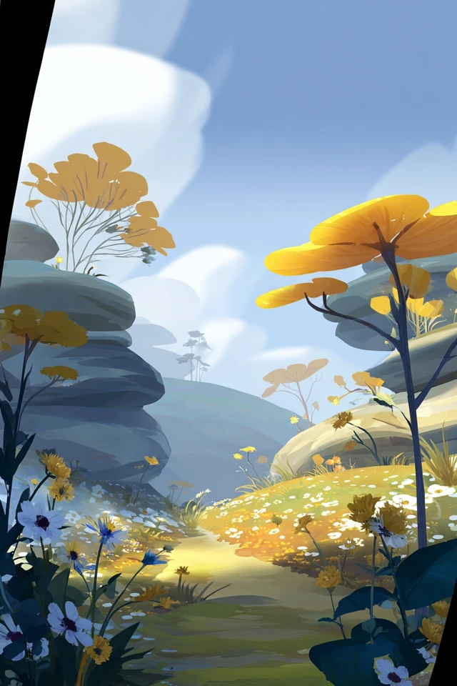 Golden Flora Portrait - Image 2