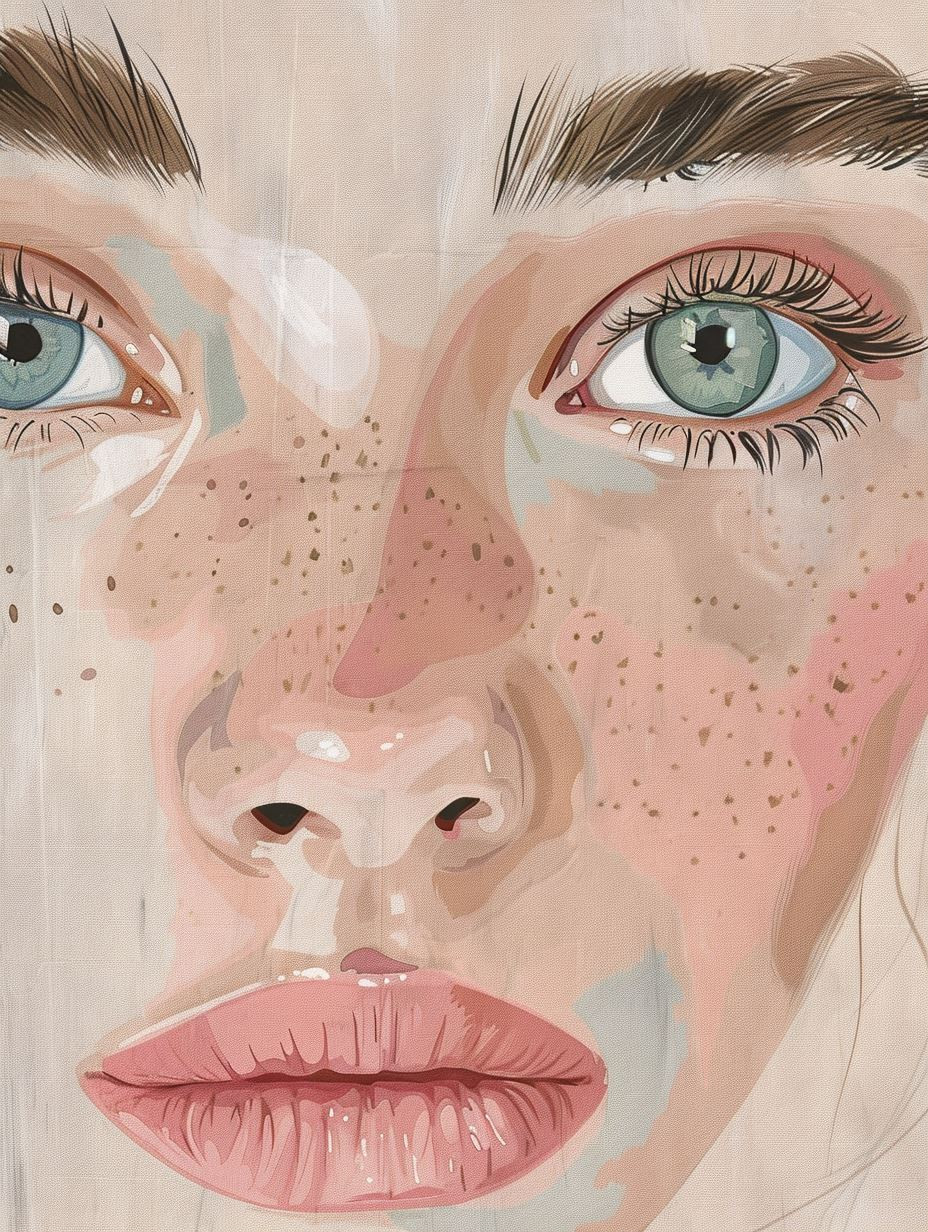 Ethereal Freckled Portrait Studies - Image 1