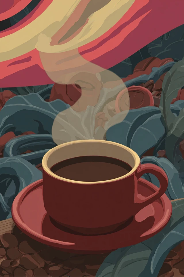 Crimson Swirl Portrait - Image 4
