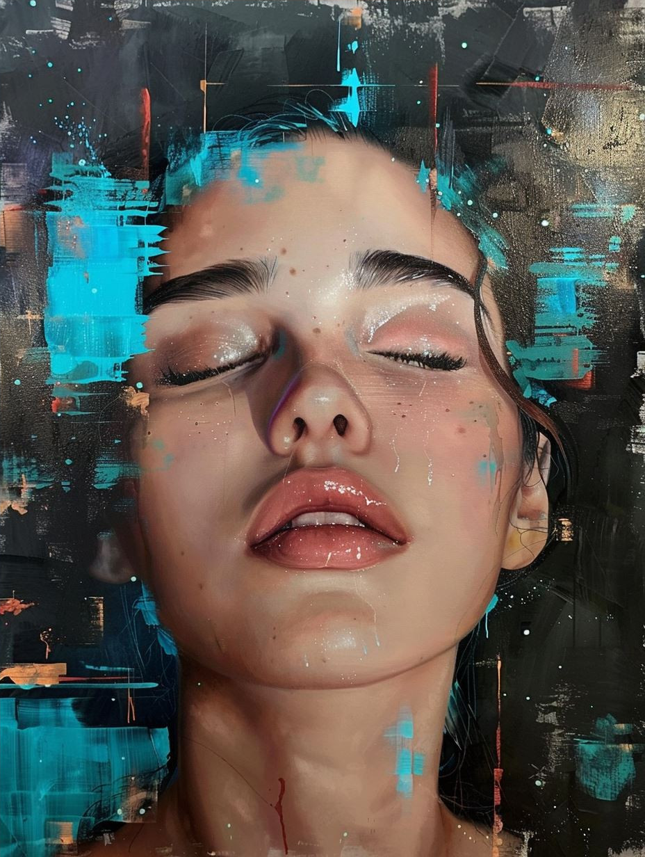 Neon Gaze Ethereal Portrait - Image 4