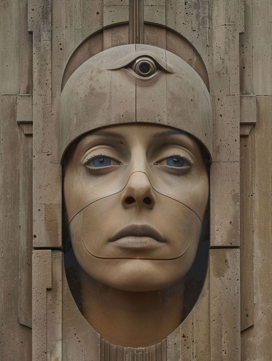 Ancient Stone Cybernetic Portraits - Image 1