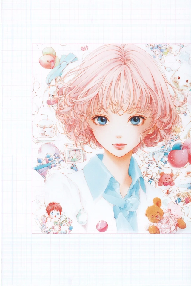 Pastel Dreams Anime Art Collage - Image 1