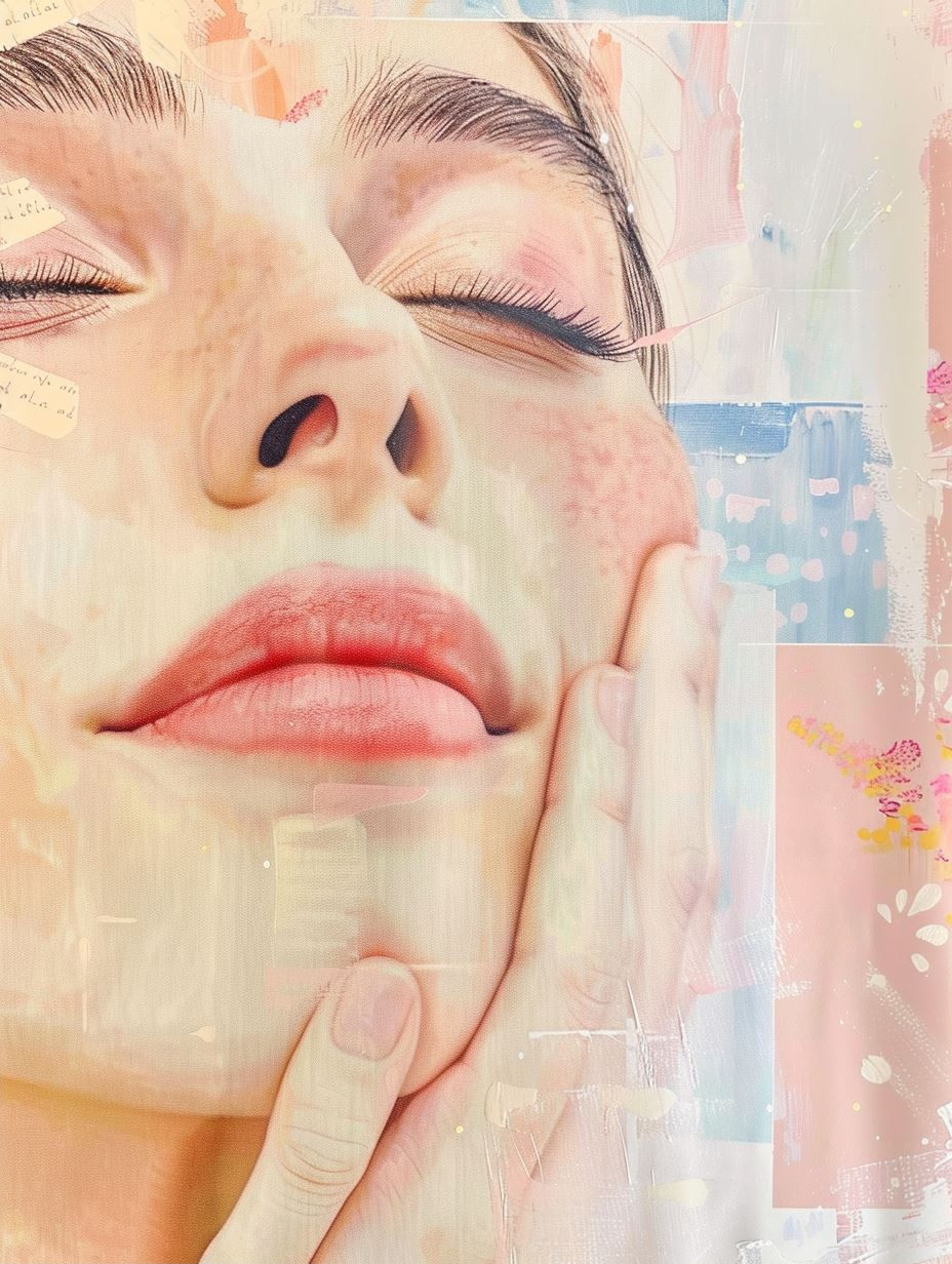 Ethereal Pastel Portrait Collage - Image 2