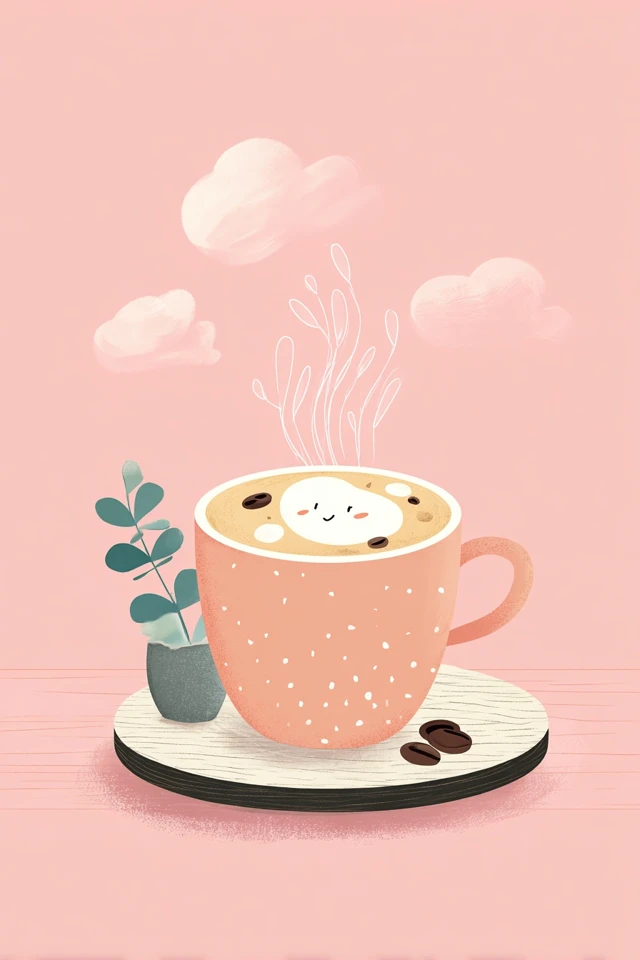 Soft Pink Pastel Illustration Collection - Image 4