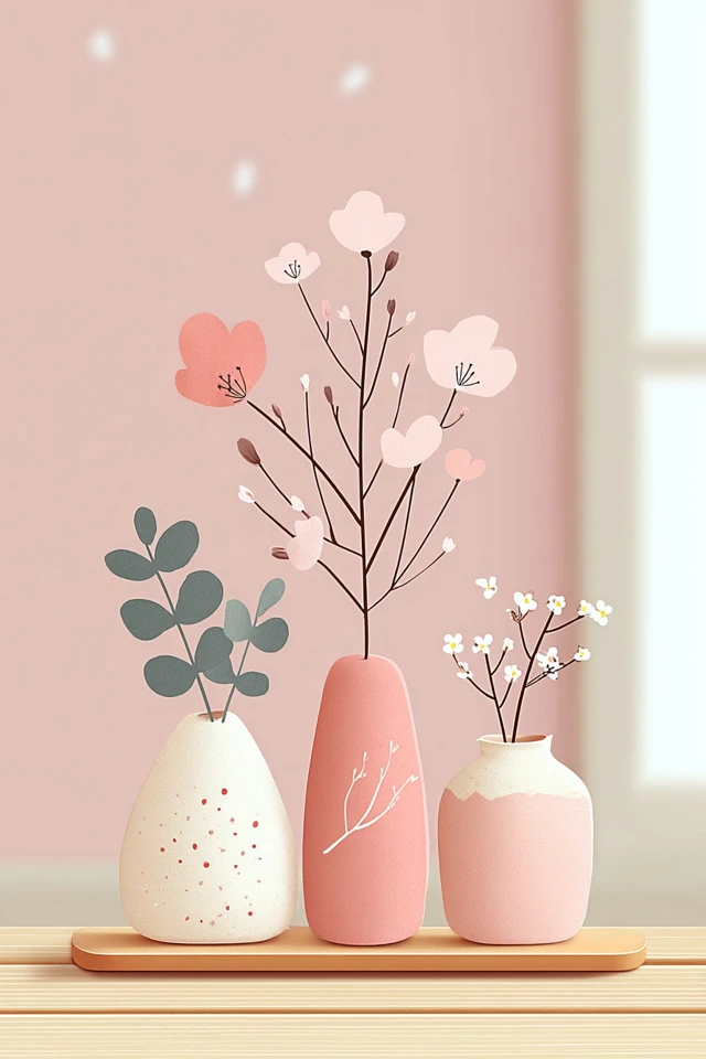 Soft Pink Pastel Illustration Collection - Image 3