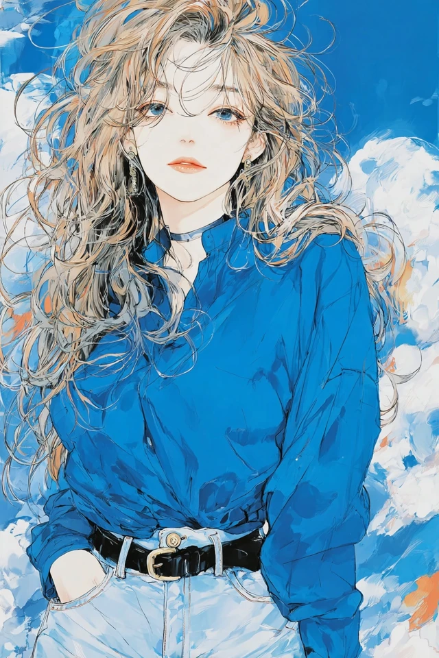 Azure Dreams: An Anime Aesthetic Collection - Image 1