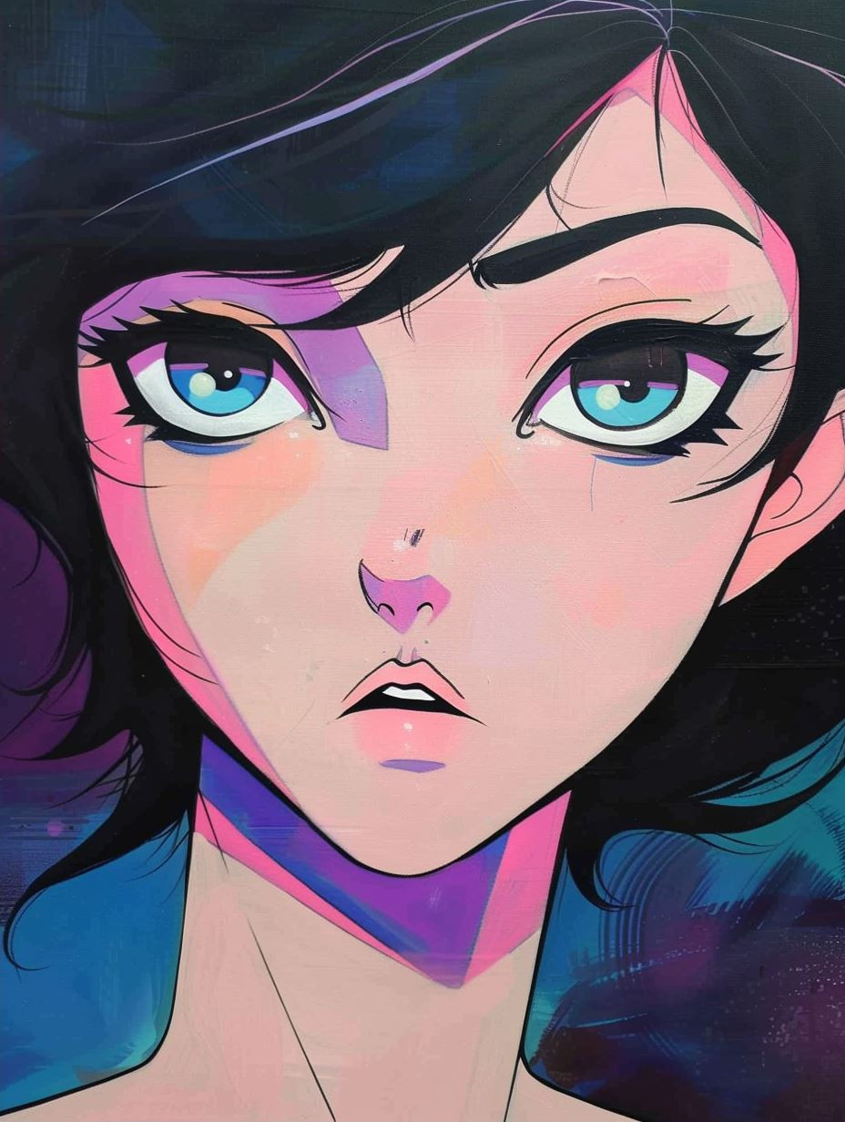 Neon Dream Anime Portraits - Image 2