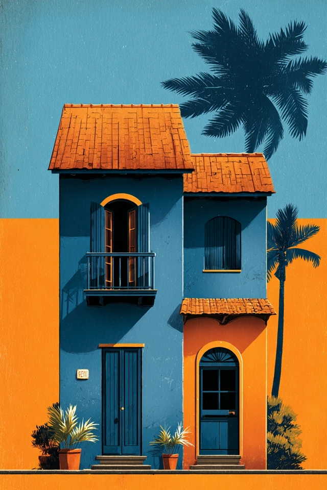 Azure Contrast Portrait - Image 6