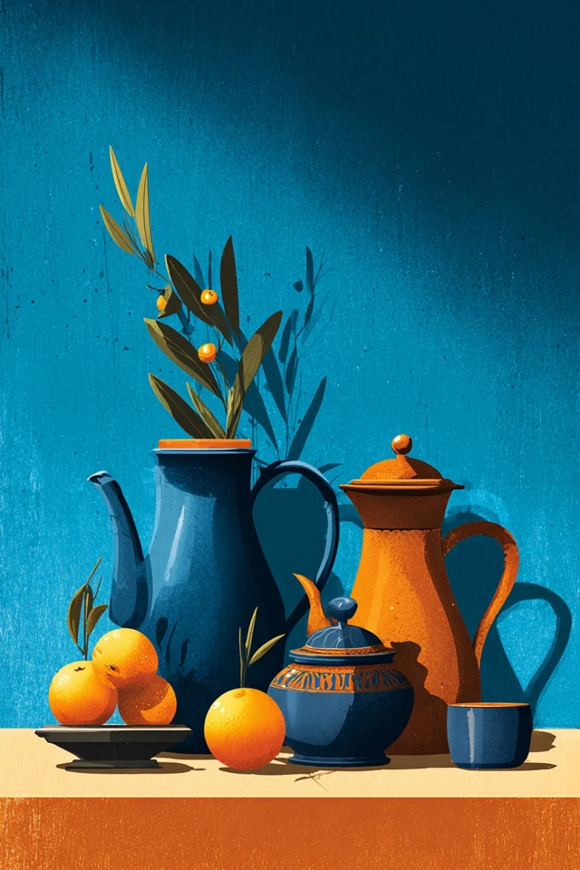 Azure Contrast Portrait - Image 3