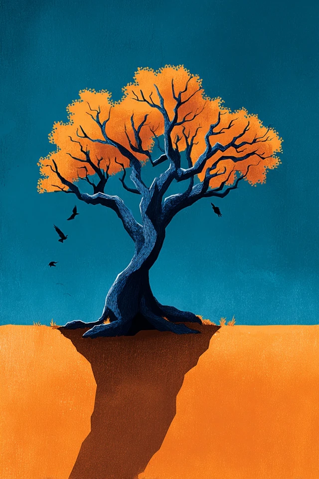 Azure Contrast Portrait - Image 5