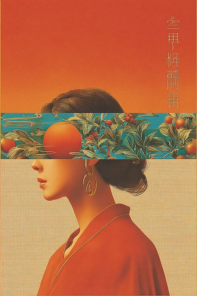 Crimson Zen Collage - Image 1