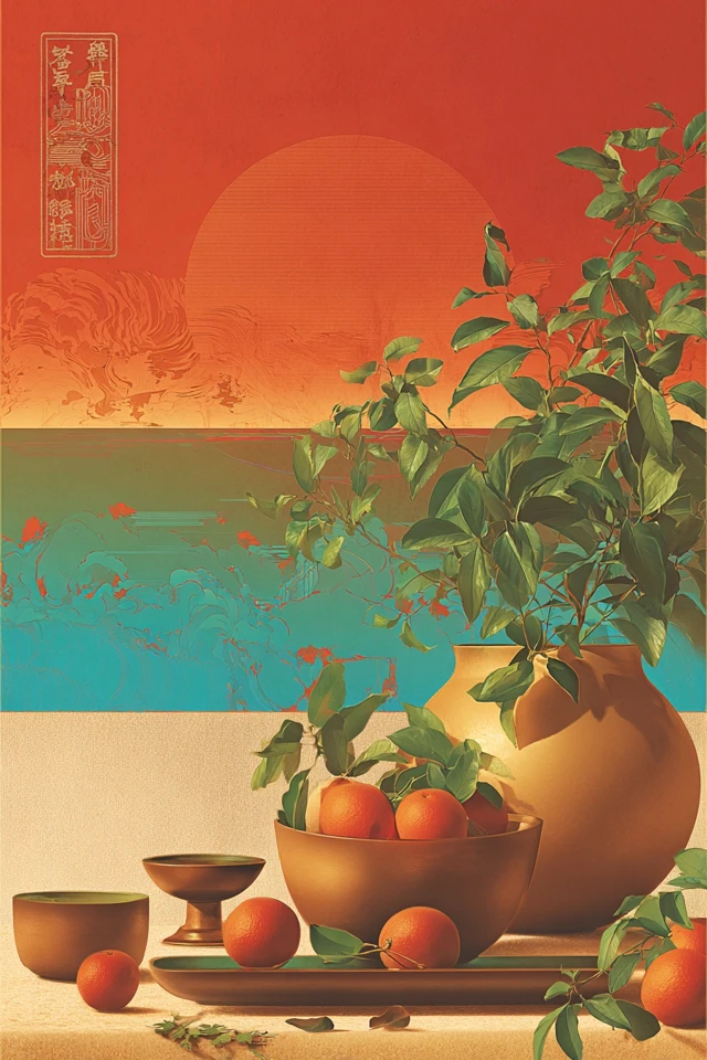 Crimson Zen Collage - Image 3