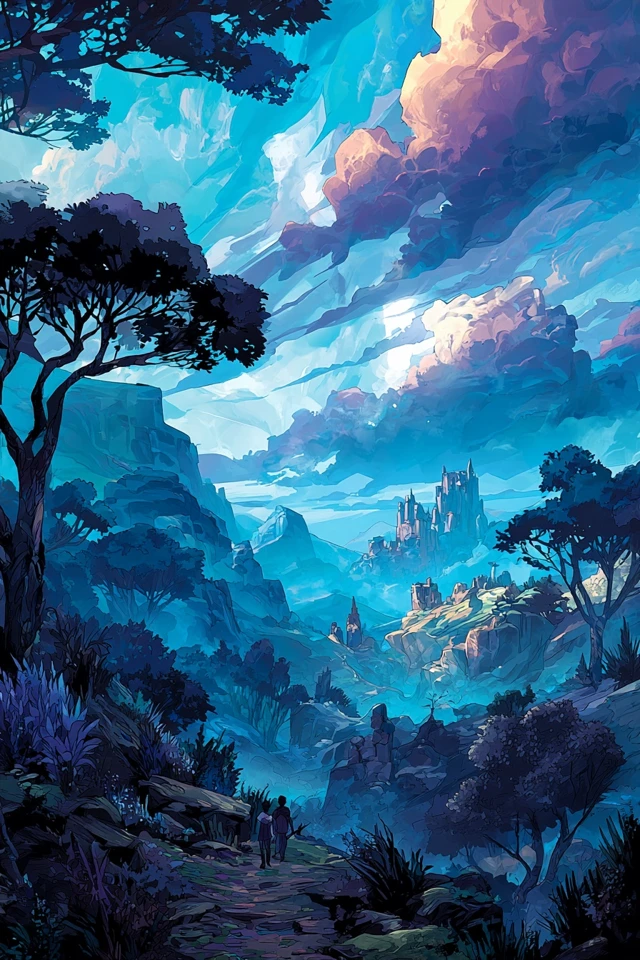 Azure Mystic Portrait - Image 2