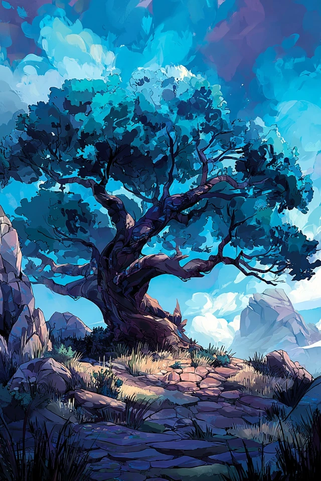 Azure Mystic Portrait - Image 5