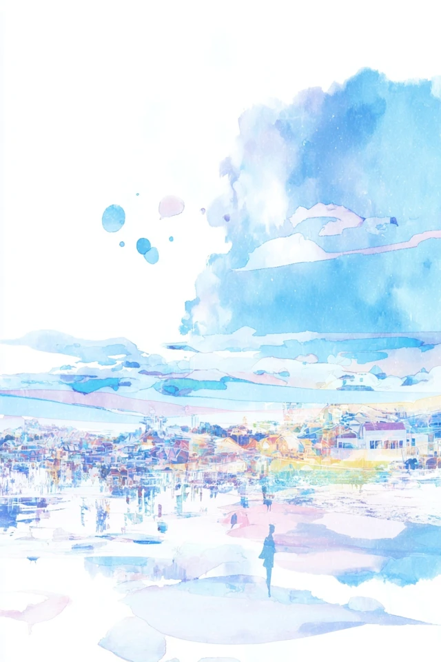 Ethereal Dreams in Pastel Watercolors - Image 2