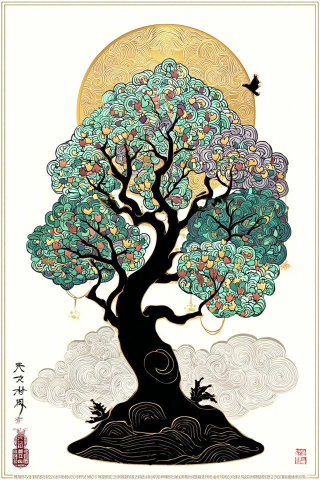 Ornate Celestial Silhouette - Image 5