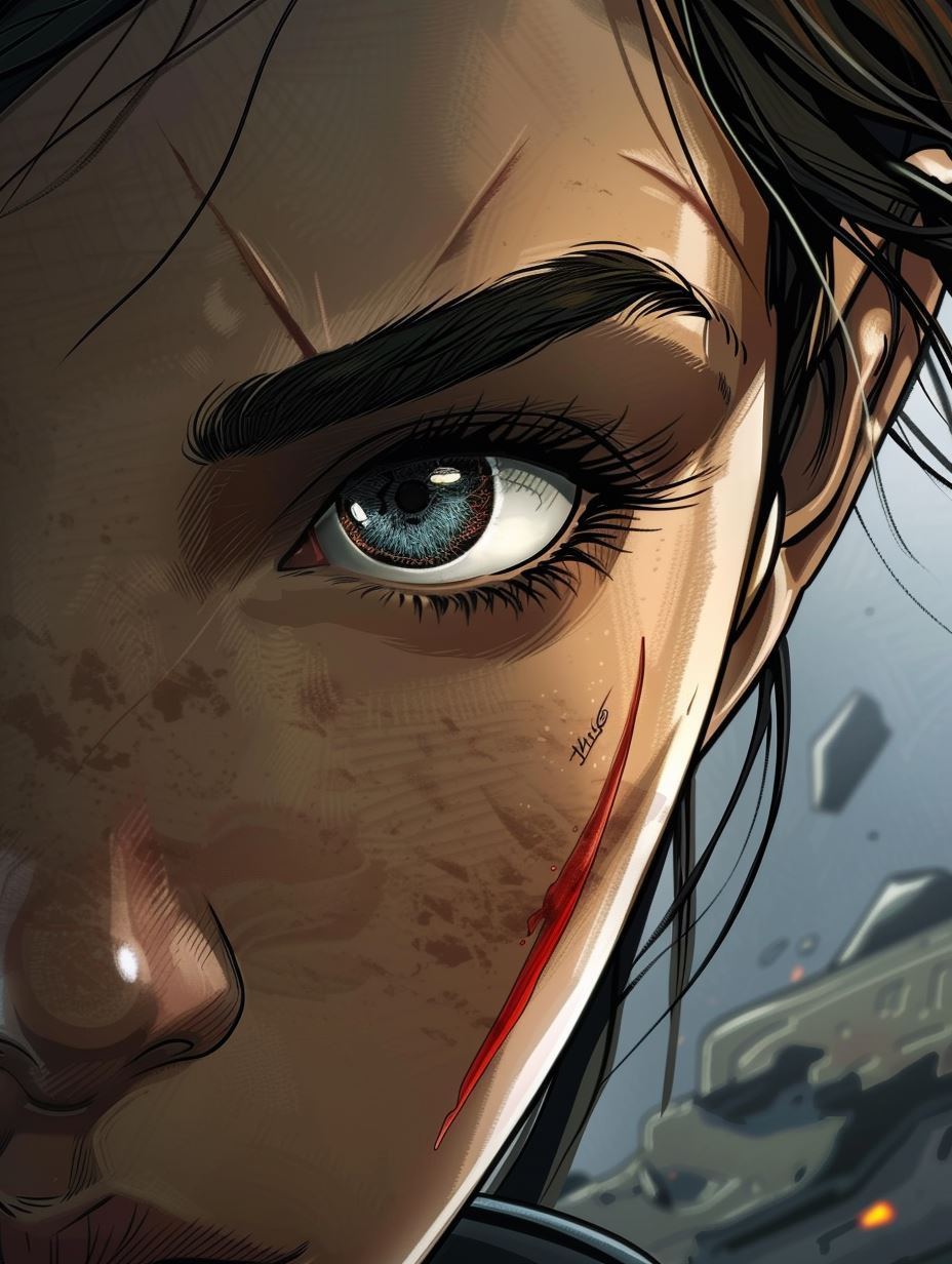 Gritty Cinematic Character Concept Art - Image 1