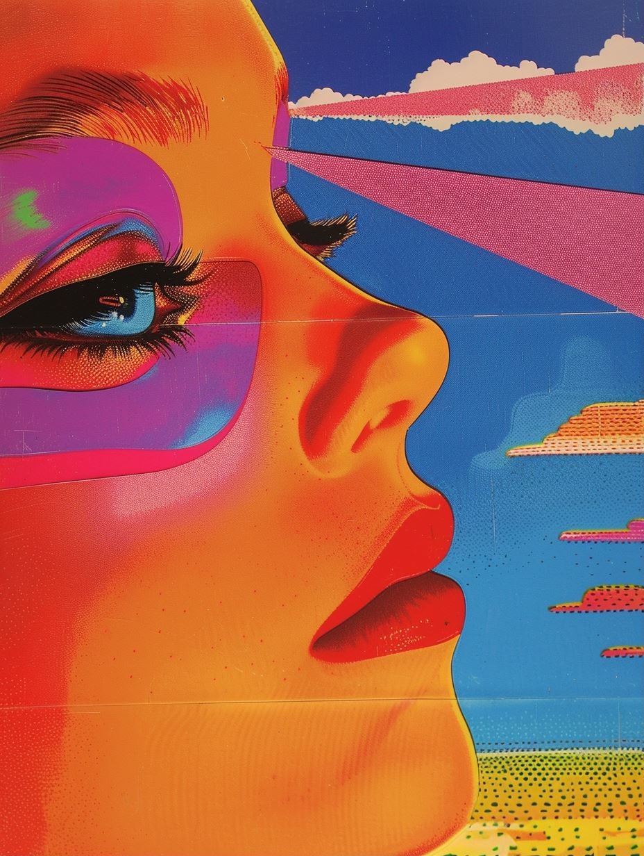 Neon Visions: A Pop Art Collage - Image 1