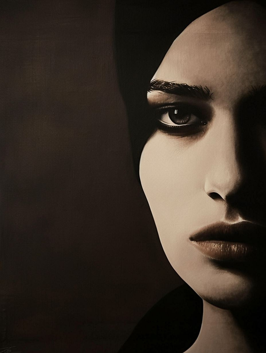 Dark Elegance Cinematic Portraiture - Image 2