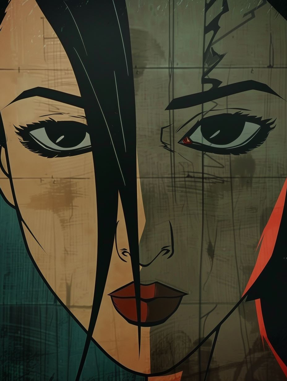 Noir Cyberpunk Comic Art Style - Image 1