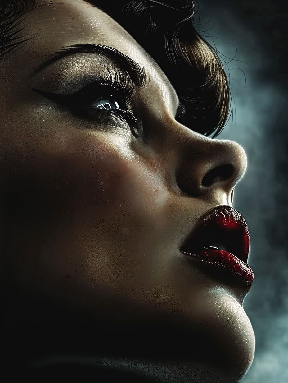 Noir Elegance: A Study in Shadow - Image 2