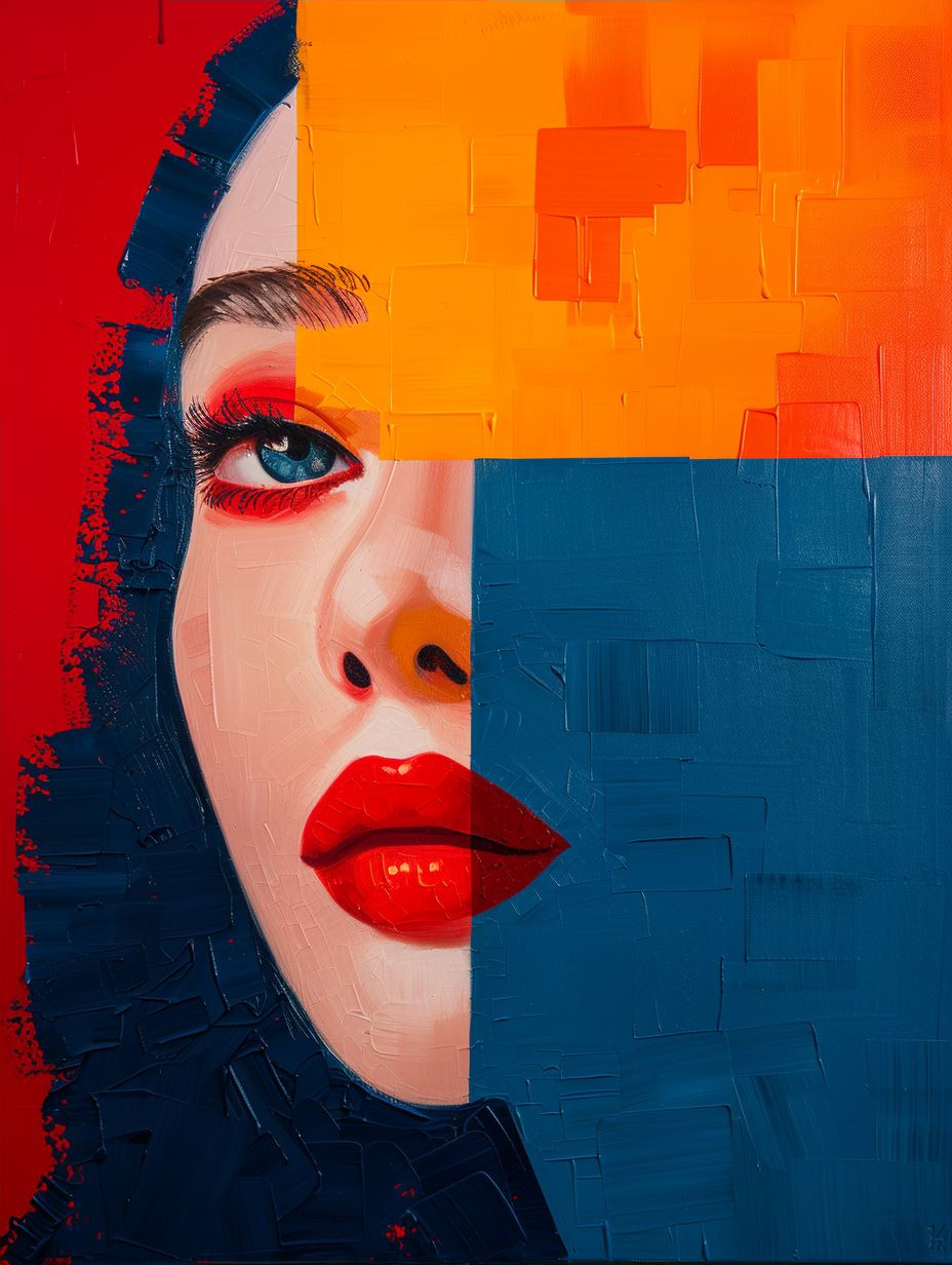 Vibrant Modern Portraiture Fusion - Image 4