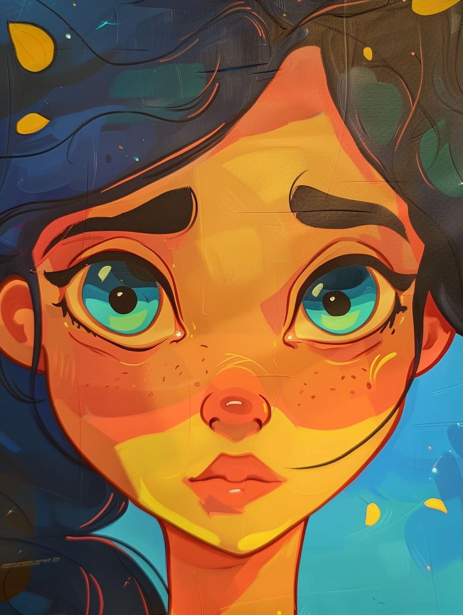 Vibrant Stylized Digital Portraiture - Image 3