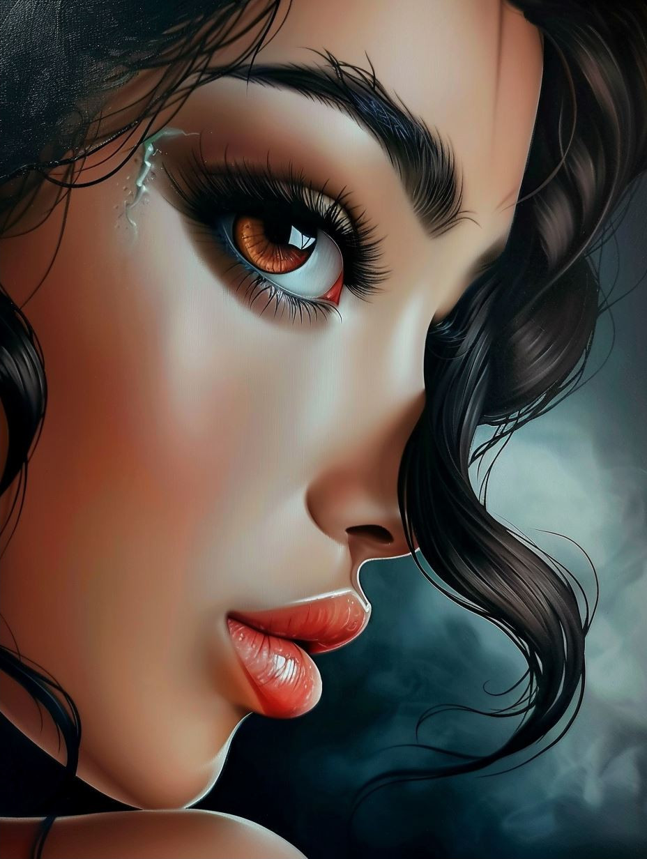 Ethereal Gaze Digital Portraiture - Image 2
