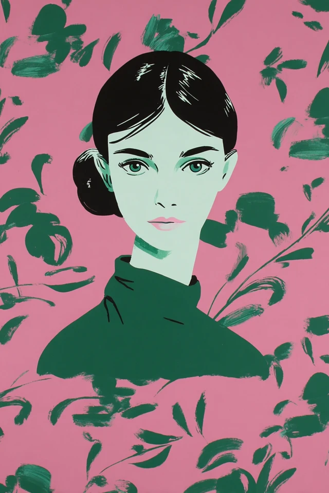 Neon Botanical Muse - Image 1