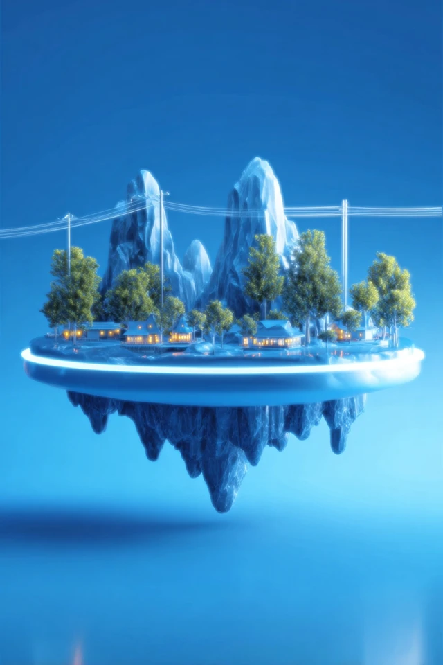 Azure Neon Glow - Image 2
