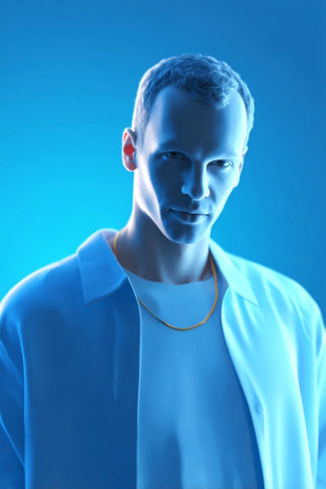 Azure Neon Glow - Image 1