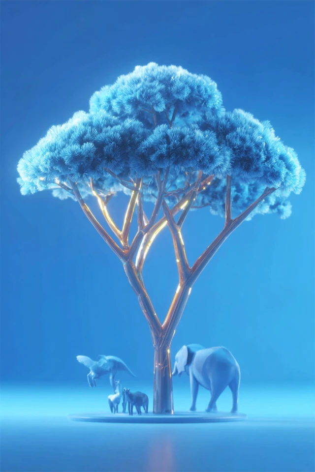 Azure Neon Glow - Image 5