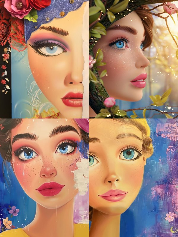 Ethereal Mixed Media Portrait