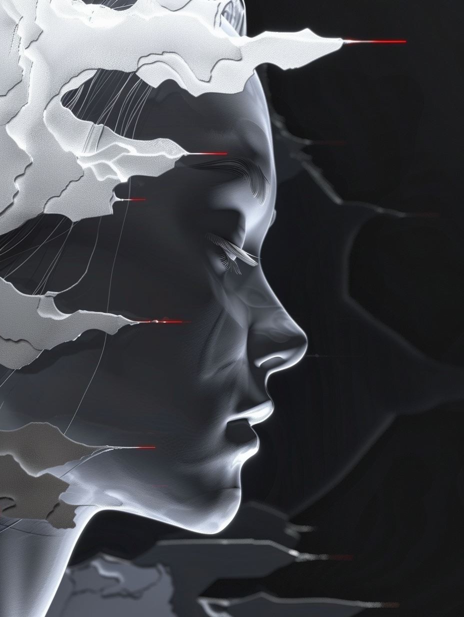 Cybernetic Noir Portrait Study - Image 2