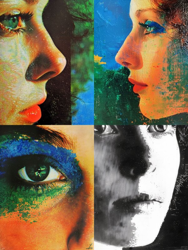Abstract Fragments of Human Gaze
