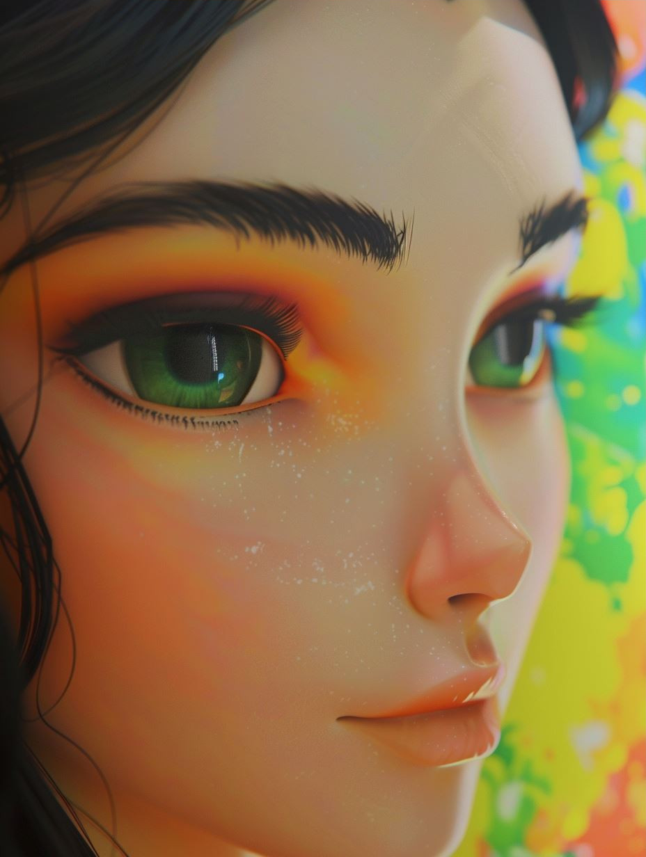 Ethereal Stylized Digital Portrait - Image 3