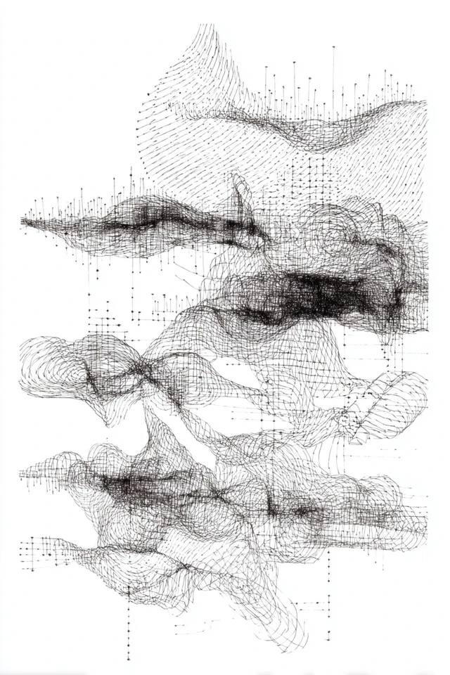 Ethereal Lines: A Study in Digital Texture - Image 2