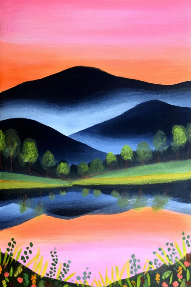 Vibrant Visions: A Four-Piece Art Collection - Image 2